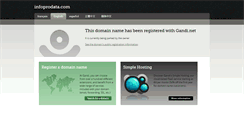 Desktop Screenshot of infoprodata.com